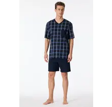 Schiesser Pyjama Short nightblue 181161 54/XL