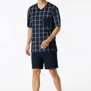 Schiesser Schiesser Pyjama Short bleu nuit 181161 54/XL