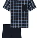 Schiesser Schiesser Pyjama Short bleu nuit 181161 54/XL
