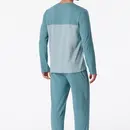 Schiesser Schiesser Pyjama Long bluegrey 181170 56/XXL