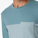 Schiesser Schiesser Pyjama long gris bleu 181170 56/XXL