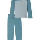 Schiesser Schiesser Pyjama long gris bleu 181170 56/XXL