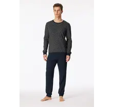 Schiesser Pyjama Long nightblue 181172 50/M