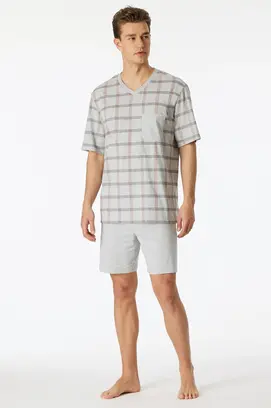 Schiesser Pyjama Short grey melange 181161 50/M