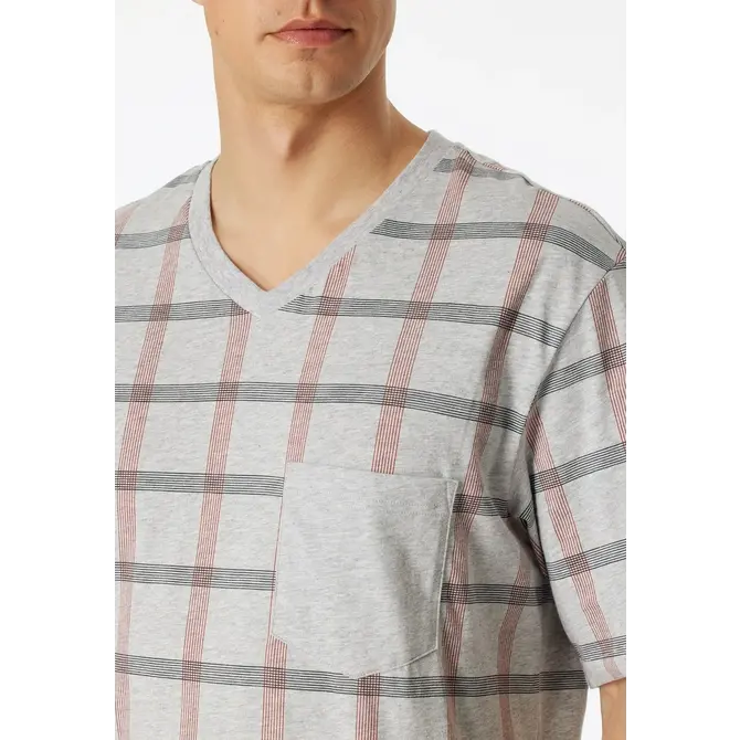 Schiesser Pyjama Short grey melange 181161 50/M