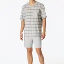 Schiesser Schiesser Pyjama Short grey melange 181161 58/3XL