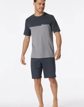 Schiesser Pyjama Short charcoal 181167 48/S