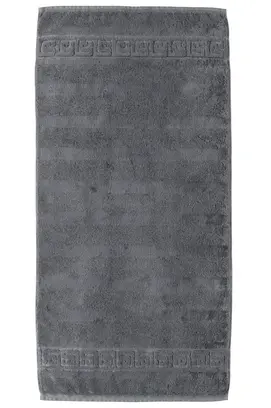 Cawö Noblesse Uni Handdoek 50x100 Antraciet