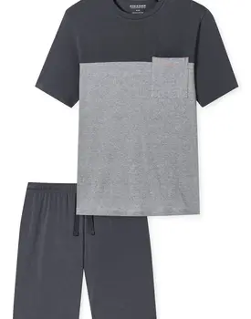 Schiesser Pyjama Short charcoal 181167 52/L