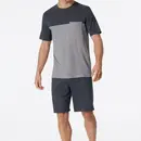 Schiesser Schiesser Pyjama Short charcoal 181167 56/XXL