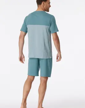 Schiesser Pyjama Short bluegrey 181167 52/L
