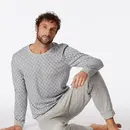 Schiesser Schiesser Pyjama Long gris mélangé 181172 50/M