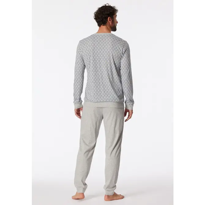 Schiesser Pyjama Long gris mélangé 181172 50/M