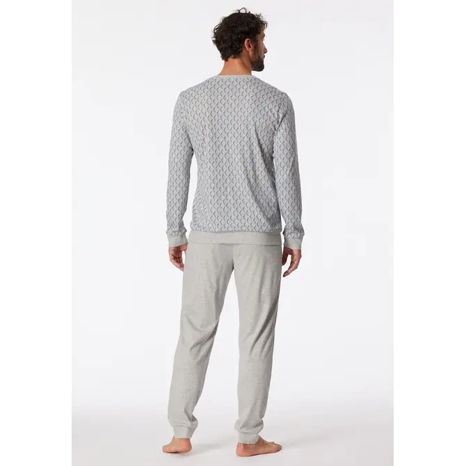 Schiesser Pyjama Long gris mélangé 181172 52/L
