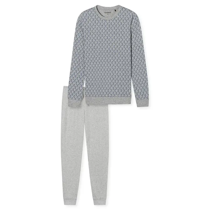Schiesser Pyjama Long gris mélangé 181172 52/L