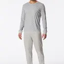 Schiesser Schiesser Pyjama Long grey melange 181172 56/XXL