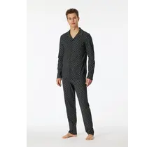 Schiesser Pyjama long bleu nuit 181176 48/S