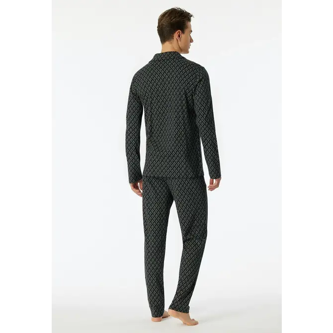 Schiesser Pyjama long bleu nuit 181176 48/S