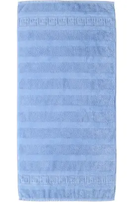 Cawö Noblesse Uni Serviette 50x100 Bleu clair