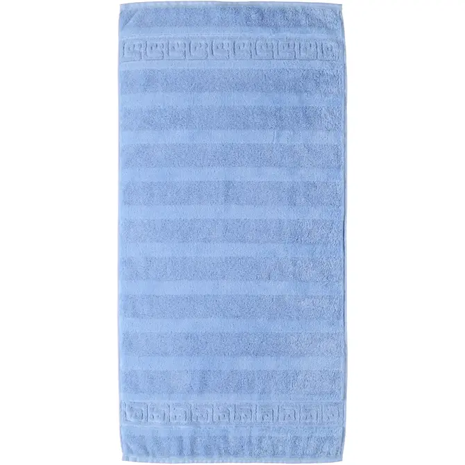 Cawö Noblesse Uni Serviette 50x100 Bleu clair