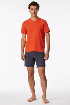Schiesser Pyjama Short charcoal 181180 54/XL