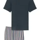 Schiesser Schiesser Pyjama Court anthracite 181182 56/XXL