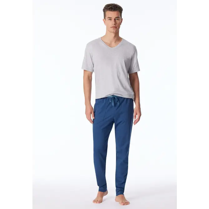Schiesser Long Pants nightblue 181186 56/XXL