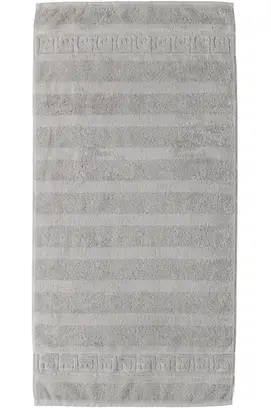 Cawö Noblesse Uni Handdoek 50x100 Zilver