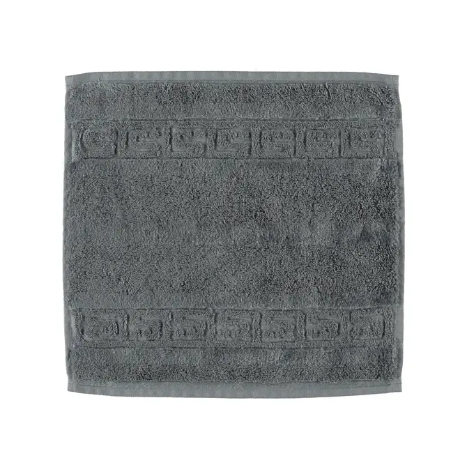Cawö Noblesse Uni Face Cloth Anthracite