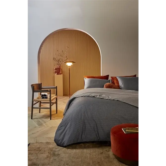 Kardol dekbedovertrek Richmond Anthracite 200x200/220 cm