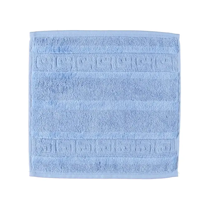 Cawö Noblesse Uni Face Cloth Light Blue
