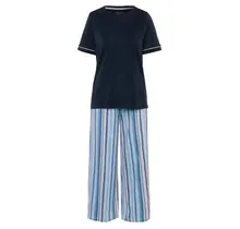 Pyjama femme Seidensticker 174821 bleu nuit