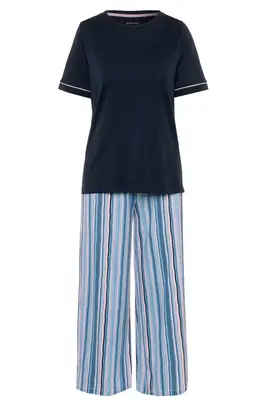 Pyjama femme Seidensticker 174821 bleu nuit