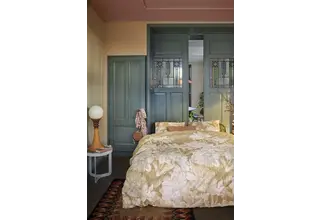 At Home by Beddinghouse Housse de couette Pencil Rain Ochre 200 x 200/220 cm