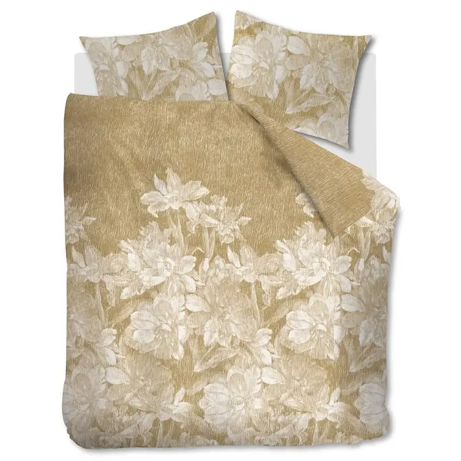 At Home by Beddinghouse Housse de couette Pencil Rain Ochre 200 x 200/220 cm