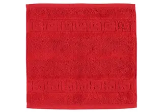 Cawö Noblesse Uni Gezichtsdoekje Rood