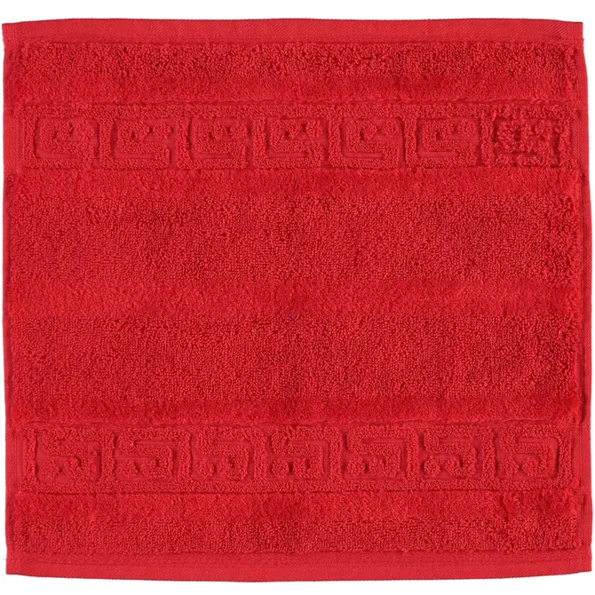 Cawö Noblesse Uni Gezichtsdoekje Rood