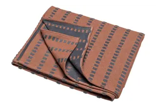 David Fussenegger plaid Deco 1995 orange/brown 130x200