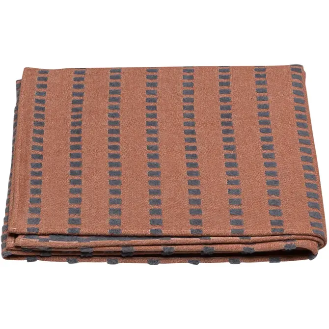 David Fussenegger plaid Deco 1995 orange/brun 130x200