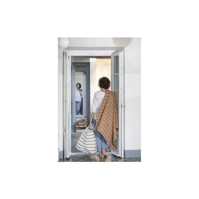 David Fussenegger plaid Deco 1995 orange/brown 130x200