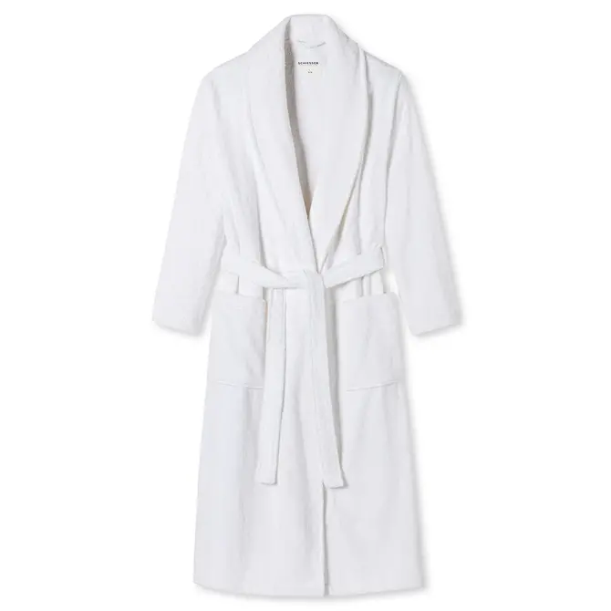 Schiesser Peignoir 178410 blanc XL 48/50