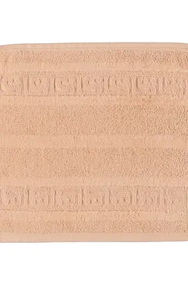 Cawö Noblesse Uni Gant de toilette Saumon