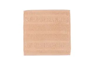 Cawö Noblesse Uni Gezichtsdoekje Zalm