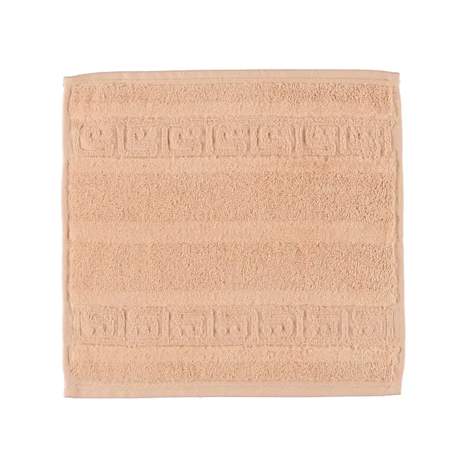 Cawö Noblesse Uni Gant de toilette Saumon