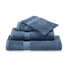 Vandyck Prestige Plain Vintage Blue Gastendoekje 40x60