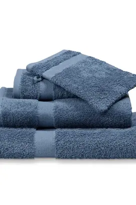 Vandyck Prestige Plain Vintage Blue Gastendoekje 40x60