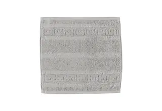 Cawö Noblesse Uni Gezichtsdoekje Zilver