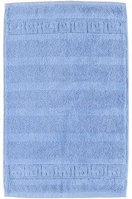 Cawö Noblesse Uni Gastendoekje 30x50 Lichtblauw