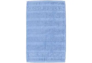 Cawö Noblesse Uni Gastendoekje 30x50 Lichtblauw