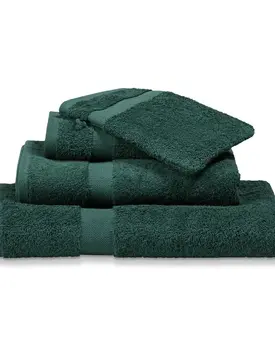 Vandyck Prestige Plain Dark Green Washandje 16x22